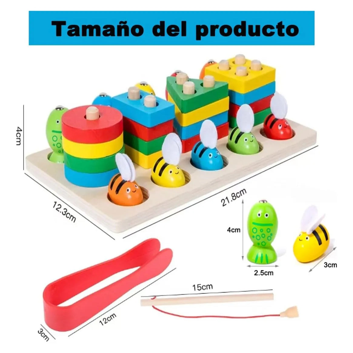 Encaje 3 en 1 (Pesca y pinza)