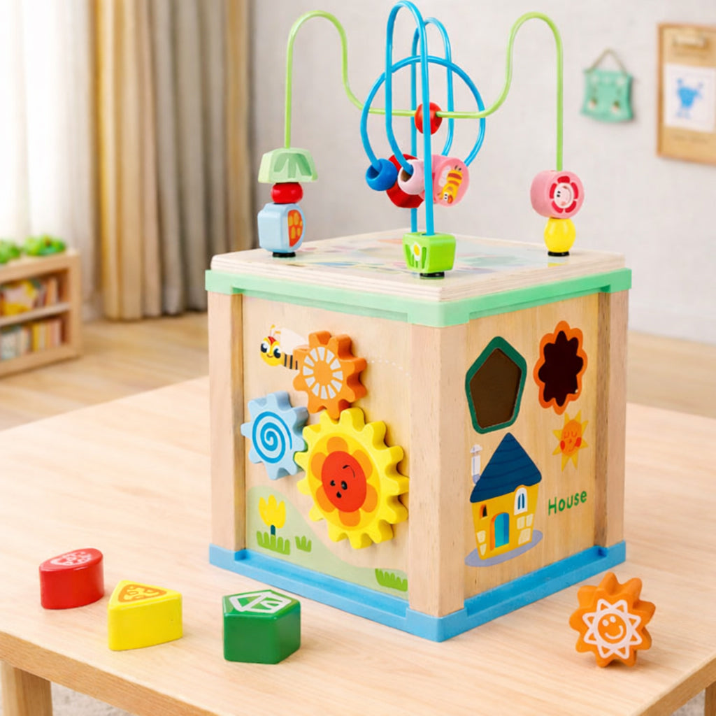 Cubo de aprendizaje 5 en 1 pizarra