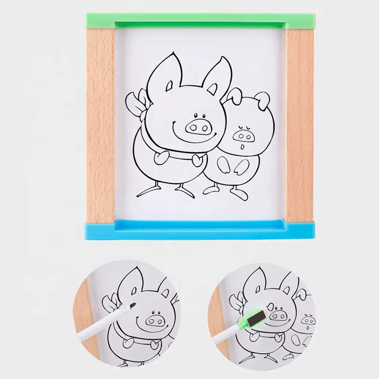 Cubo de aprendizaje 5 en 1 pizarra