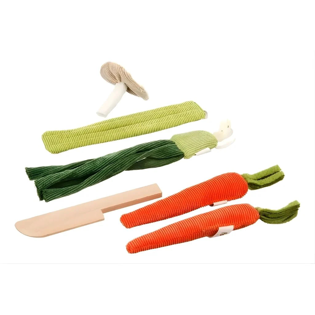 Set frutas y verduras de tela