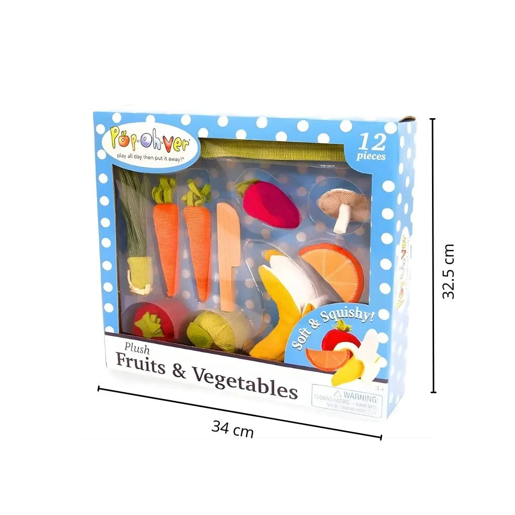 Set frutas y verduras de tela