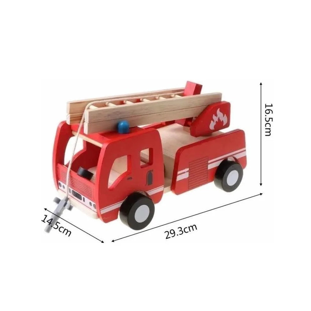 Carro de Bomberos de madera