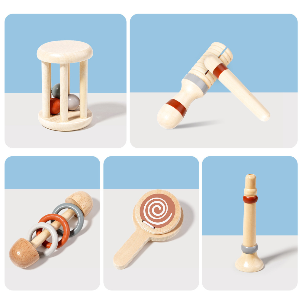 Set Musical 6 piezas de madera