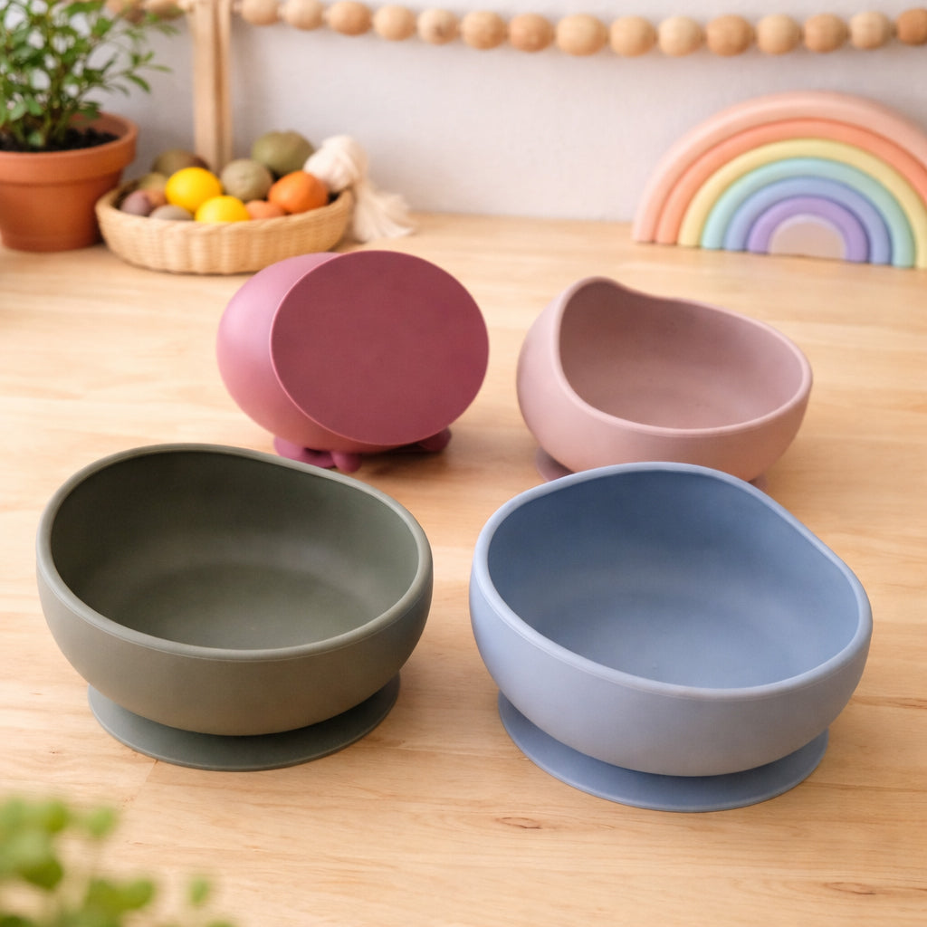 Plato Cuenco de silicona con ventosa