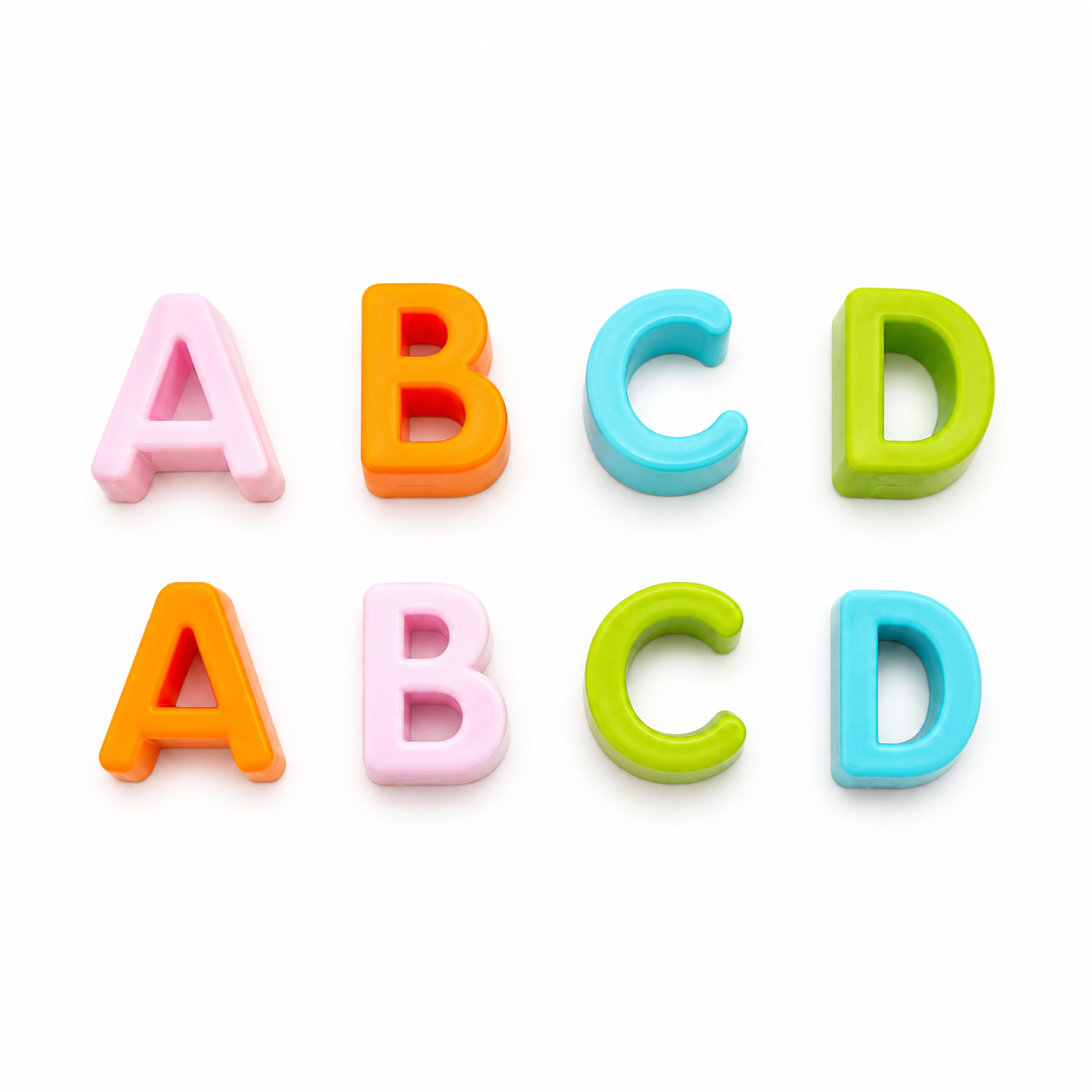 Balde de encaje de formas y letras