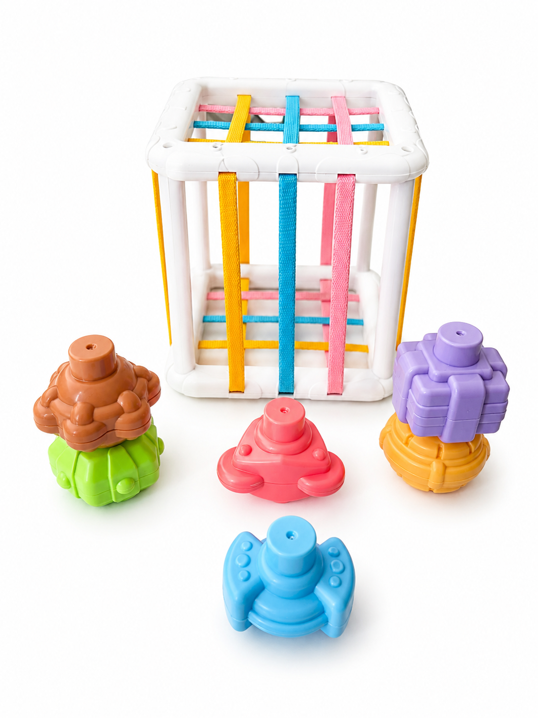 Cubo Didáctico con elásticos